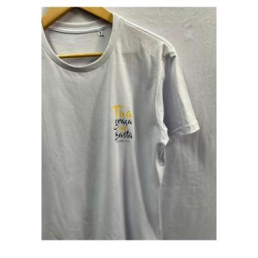 Imagem de Camiseta Evangelica Masculina - Branca - Luau Brasil, Branco, G