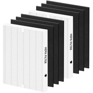 Imagem de Filtro de substituição HEPA AP-1512HH compatível com o purificador de ar Coway Mighty substitui a peça nº 3304899 (2 filtros HEPA verdadeiros + 6 pré-filtros de carbono pré-cortados)