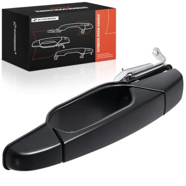 Imagem de A-Premium Maçaneta externa traseira esquerda do lado do motorista compatível com Chevrolet Silverado, Tahoe, Suburban, Avalanche e GMC Sierra, Yukon e Cadillac Escalade, Escalade ESV, Primed Black