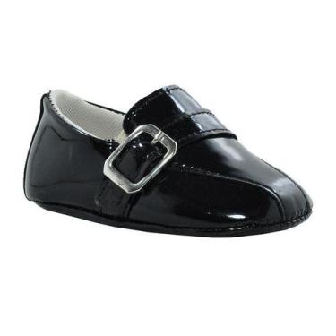 Imagem de Sapatinho de Bebê Bicho de Pé - Sapato Social Masculino com Fivela  - 