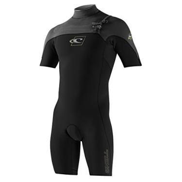 Imagem de O'Neill Wetsuits Gooru Masculino 2 mm Manga Curta Primavera, Preto/Grafite/Limão, Médio