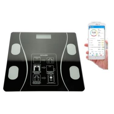 Imagem de Balança Digital bioimpedância Inteligente Smart Bluetooth Aplicativo -