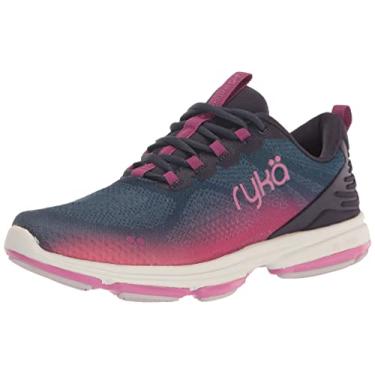 Imagem de Ryka Tênis de caminhada feminino Devotion Plus 4, Azul/Berry, 7 Wide