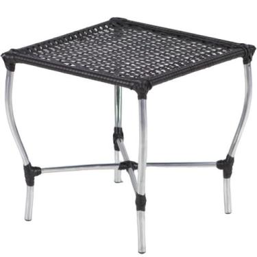 Imagem de Mesa de Centro Vênus em Fibra Sintética Trama Original, Preto