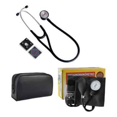 Imagem de Estetoscopio Cardiologico Profissional Com Esfigmomanometro - Premium
