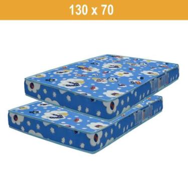 Imagem de Kit 02 Colchões 130x70 Para Berço Padrão Americano Physical Ortobom