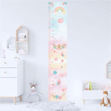 Imagem de Régua de Crescimento Adesivo Jardim Infantil Menina - Cg Mimo Kids