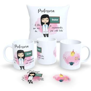 Imagem de Kit Com Almofada 30x30cm e Caneca de Porcelana Profissões Fofas - Esta