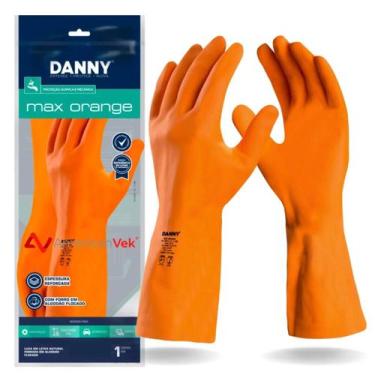 Imagem de Luva de latex reforcada max orange ca 11286 danny, P