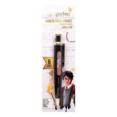 Imagem de Caneta Esferográfica Harry Potter Troca Frases 97184PT 1.0mm - Leo&amp;Leo