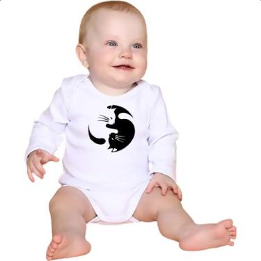 Imagem de Body intantil Yin e Yang Cats - Alearts, M