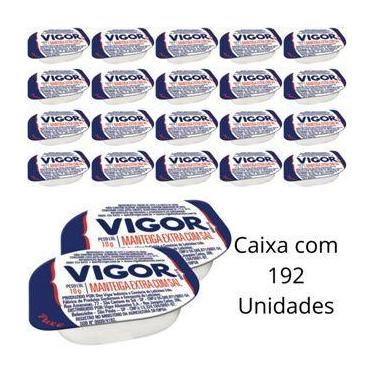 Imagem de Manteiga Extra Com Sal Vigor Em Blister De 10g Caixa Com 192 Unidades 