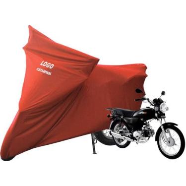 Imagem de Capa De Cobrir Moto DafraSuper 100CC Não Risca Pintura - Mz, Vermelha