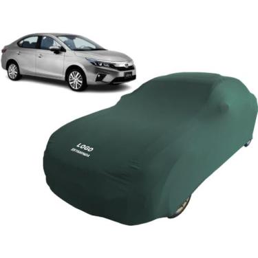 Imagem de Capa Personalizada Com Logo Carro Sedan Honda City Touring - Mz, Verde