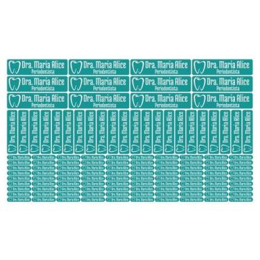 Imagem de 124 Etiquetas Adesivos Instrumentais Autoclavável Dentista - Tectoner,
