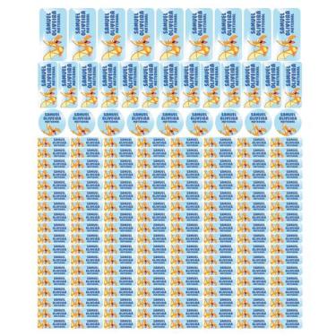 Imagem de 175 Etiquetas Escolares Personalizado Vinil Dinossauro - Tectoner, Din