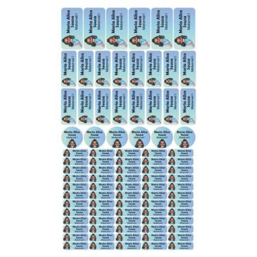 Imagem de 88 Etiquetas Escolares Personalizado Vinil Sereia - Tectoner, SEREIA 1