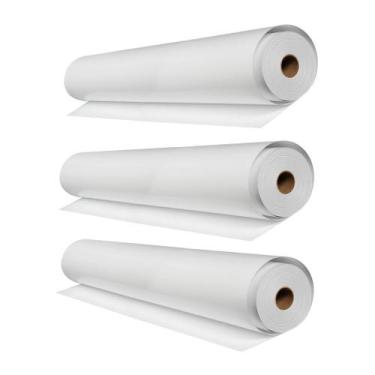 Imagem de 3 Bobina Para Plotter Papel Sulfite Branco 75g 610x50 - Megaplus