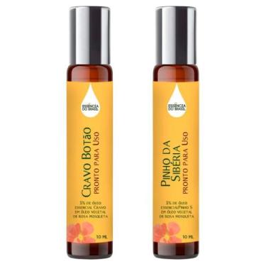 Imagem de Óleos Essenciais Prontos Cravo e Pinho Sibéria Roll On 10ml - Essência