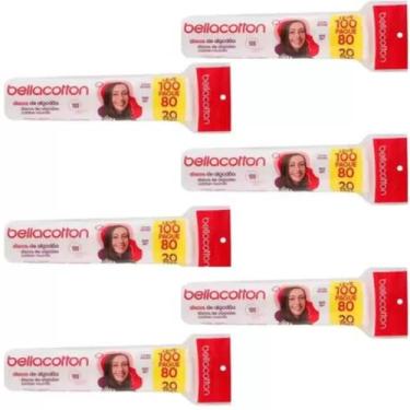 Imagem de Kit 6 Algodão Bellacotton Disco Leve 600 Pague 480