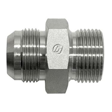 Imagem de Brennan Industries 7002-10-16 Adaptador de conversão reto de aço, 7/20.3 cm-14 macho JIC x 1-11 macho BSPP