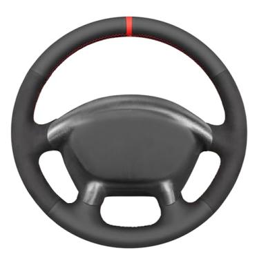 Imagem de MEWANT Capa de volante costurada à mão para Chevrolet Corvette (C5) 1997-2004 Acessórios para volante de carro
