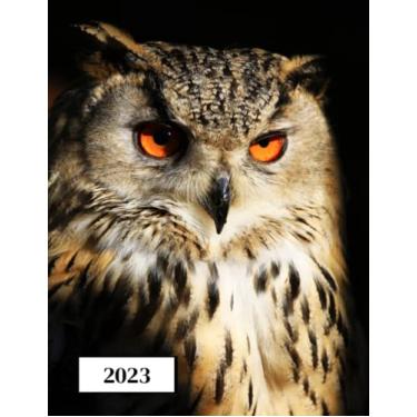 Imagem de 2023: Agenda semainier au format A4 - Année civile (Janvier à Décembre 2023) - Intervalles d'1h (7h-22h) - Contacts, jours fériés, mots de passe, ... - Une semaine sur deux pages