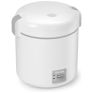 Imagem de Mini Panela de Arroz 300mL com Função de Manter Quente e Revestimento Antiaderente, 110V 200W, Macook, Branca