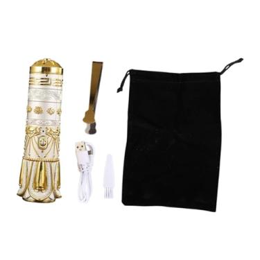 Imagem de IEUDNS Queimador de Incenso Elétrico Usb para Carro, Incensário Eletrônico, Presente de Aniversário, Suporte de Incenso, Queimador Portátil para Mesa de Chá, Branco, Tamanho real