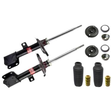 Imagem de PAR AMORTECEDOR DIANTEIRO + KIT BATENTE COIFA COXIM C4 PALLAS HATCH VTR 2007 A 2014 307 2004 A 2011