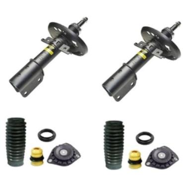 Imagem de PAR AMORTECEDOR DIANTEIR COM PAR KITS BATENTE COIFA COXIM COM ROLAMENTO FLUENCE 2011 EM DIANTE