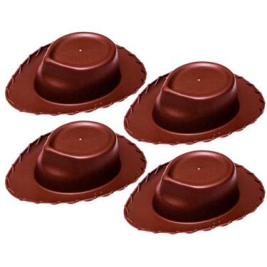 Imagem de 4 Chapéus Vaqueiro Cowboy Woody ou Jessie Atacado e Festa - Toy Master