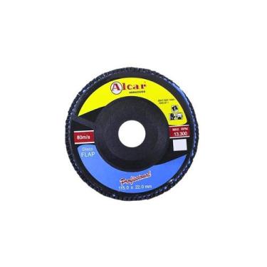 Imagem de Disco Flap de Lixa Para Desbaste 4.1/2 Grão 40 Alcar