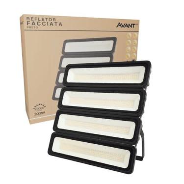 Imagem de Refletor Led Facciata Modular Preto 200W 4000K Biv - Avant