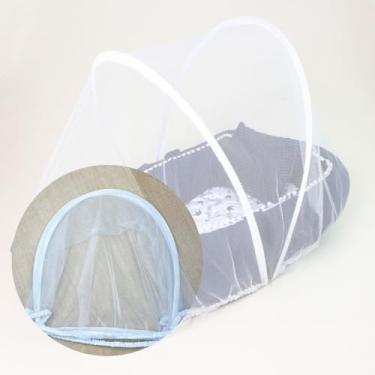 Imagem de Ninho Redutor de Berço para Bebê com Mosquiteiro Protetor Menina Menino (Meu Príncipe Marinho)