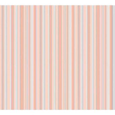 Imagem de Papel De Parede Safari Friends Listrado Rosa Sf6216