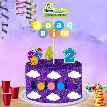 Imagem de Topo de bolo Bolofofo (tema 2) para aniversário - EloisyDesign