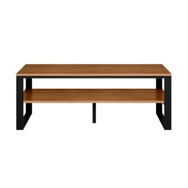 Imagem de Rack Innovare Preto Canela Rústico Moderno Funcional Sala