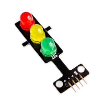 Imagem de Módulo Semáforo com Leds de 8mm - Casa da Robótica