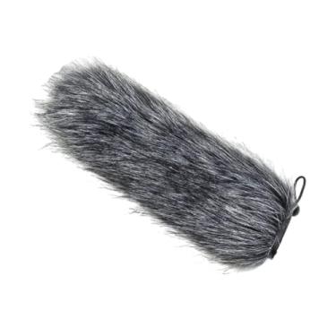 Imagem de Milageto Câmeras Mic Mic Deadcat Escreia de vento Proférico de vento fácil de usar Flitro de Windjammer para podcasters externos em interior, 24cm