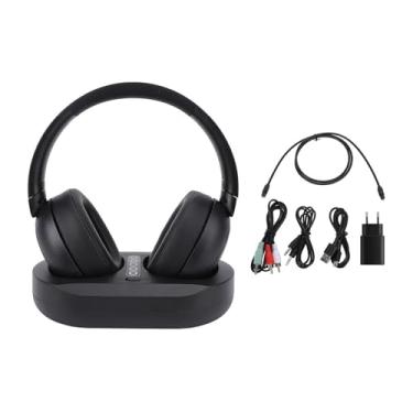 Imagem de Fones de ouvido sem fio para assistir TV, fones de ouvido sem fio para TV para idosos com base de carregamento, fone de ouvido Bluetooth, fones de ouvido Bluetooth confortáveis