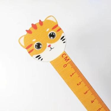 Imagem de Régua Escolar 15cm de Madeira Gatinho 1UND (Amarelo)