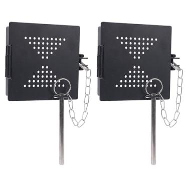 Imagem de 2Pcs RV Bumper Cap Cover - Heavy Duty Aço Carbono Bumper End Cap Com Pin Seguro para 4 Polegadas Padrão RV Bumpers S