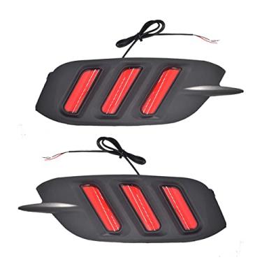 Imagem de Silscvtt Lâmpadas refletoras traseiras vermelhas de substituição para Civic Sedan 2016-2020, funcionam como lanternas traseiras, freio e neblina traseiras