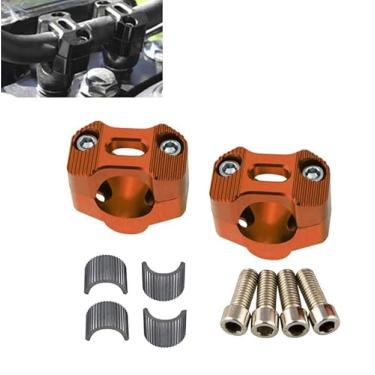 Imagem de GWH Universal Motorcycle 7/20.3 cm 1 1/20.3 cm 22MM 28MM CNC guidão guidão elevadores ajustáveis Fat Bar Adaptadores Grampos de montagem para EXC KLX KXF YZF CRF XR SX SXF XCW WR YZ Dirt Pit Bike