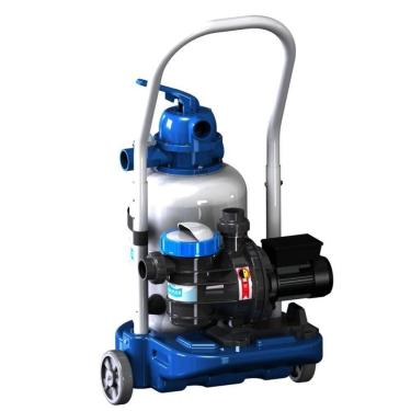 Imagem de Carrinho Rotomoldado Com Filtro Fm-30 E Bomba Bm-25 1/4 Cv Monofásica Para Piscinas Até 30 Mil Litros - Sodramar
