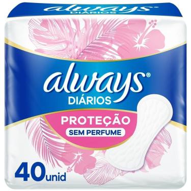 Imagem de Always Proteção Sem Perfume Protetor Diário 40 Unidades