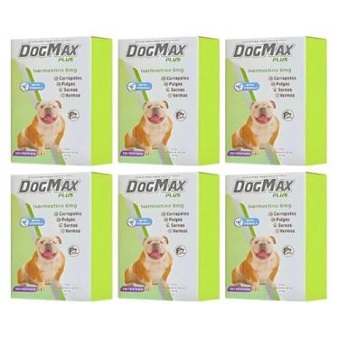 Imagem de Anti Carrapatos Pulgas Vermes e Sarna DogMax  Comprimidos para Todas a
