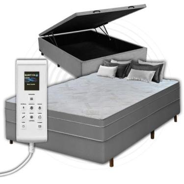 Imagem de Cama Box Casal  Colchão c/ Massageador Espuma D33 Função ortopédica 13