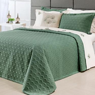 Imagem de Cobre Leito Colcha Casal Super King Suri Percal Peletizado 200 Fios 03